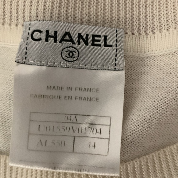 1990’’s vintage Chanel cotton knit sweater/top - Picture 2 of 8